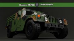 Humvee M998 – Troop Carrier 3D Model
