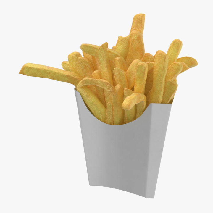 Fries Box 01 3D Model
