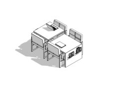 Table (Revit) model 3D Model