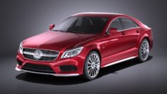 Mercedes-Benz CLS 2015 VRAY 3D Model
