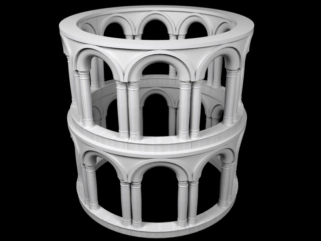 Antique Columns Free 3D Model