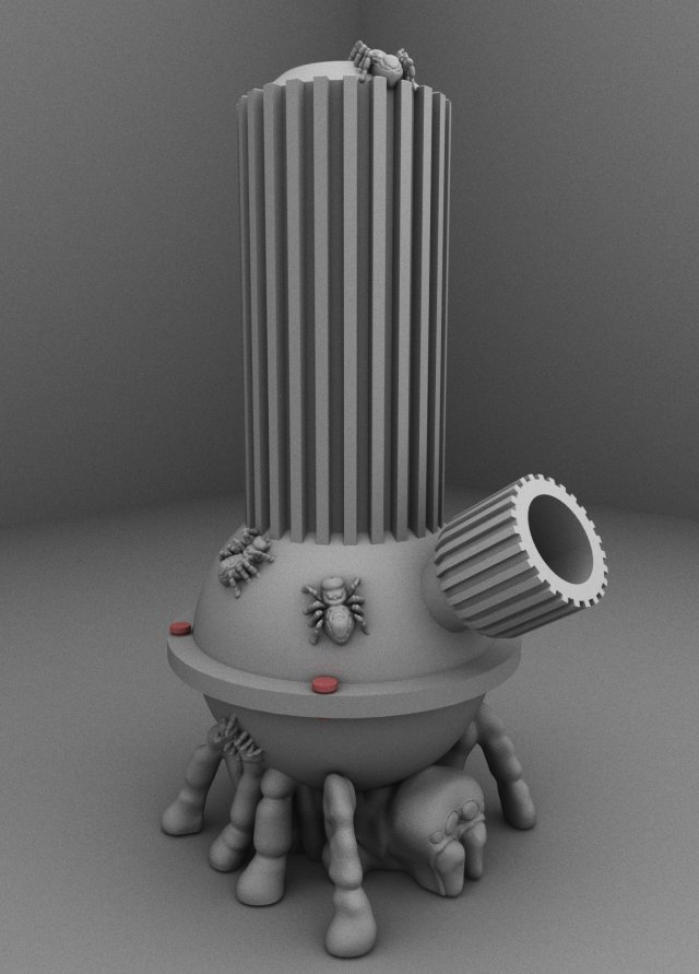 Spider Bong 3D Model