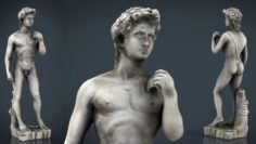 David Statue by Michelangelo 3D Model