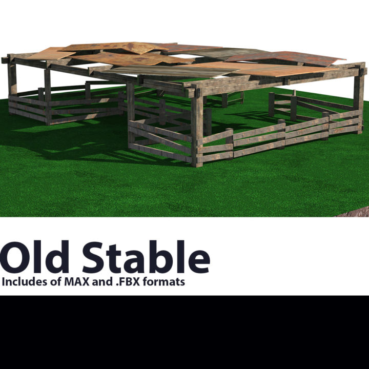 Old Stable 3D Model