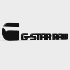G-star raw logo 3D Model