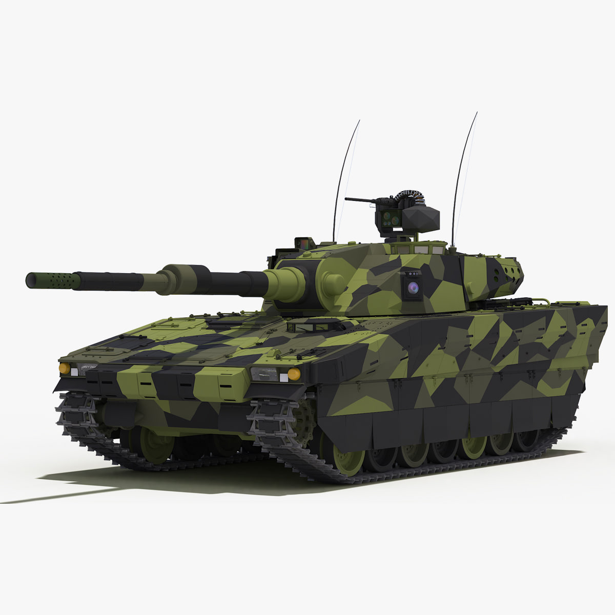 CV90 120-T Light Tank 3D Model