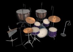 Large Drum Kit 3D Model