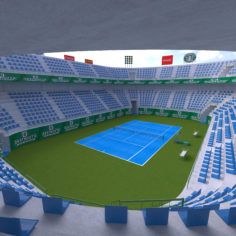 Tennis Court 3D 3D Model