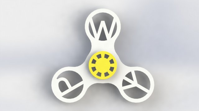 Spinner for print Peace Walker 3D Model
