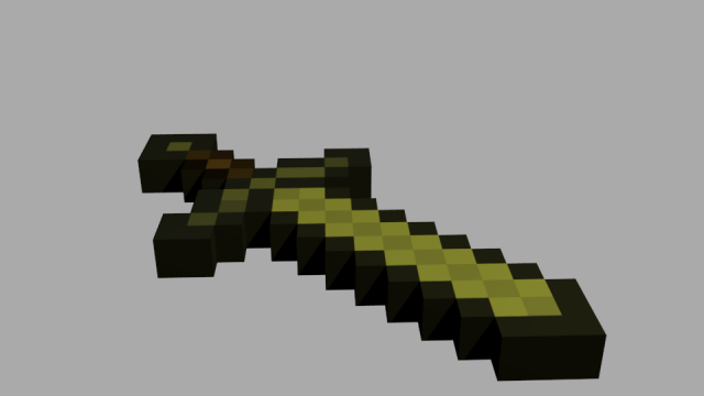 Minecrafr Sword Free 3D Model