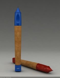 LAMY ABC blue red 3D Model