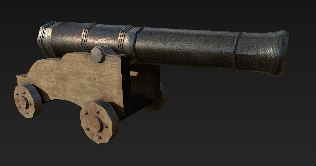 Pirate Cannon 3D Model