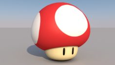 Mario Mushroom 3D model 3D Model