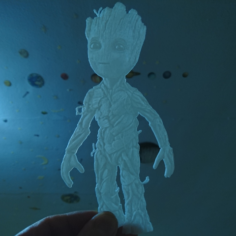 Baby Groot lithophane 3D Print Model
