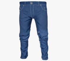 Blue Jeans Pants 3D Model