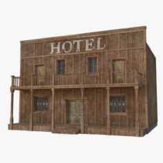 Western Building 7 (Low Poly) 3D model 3D Model