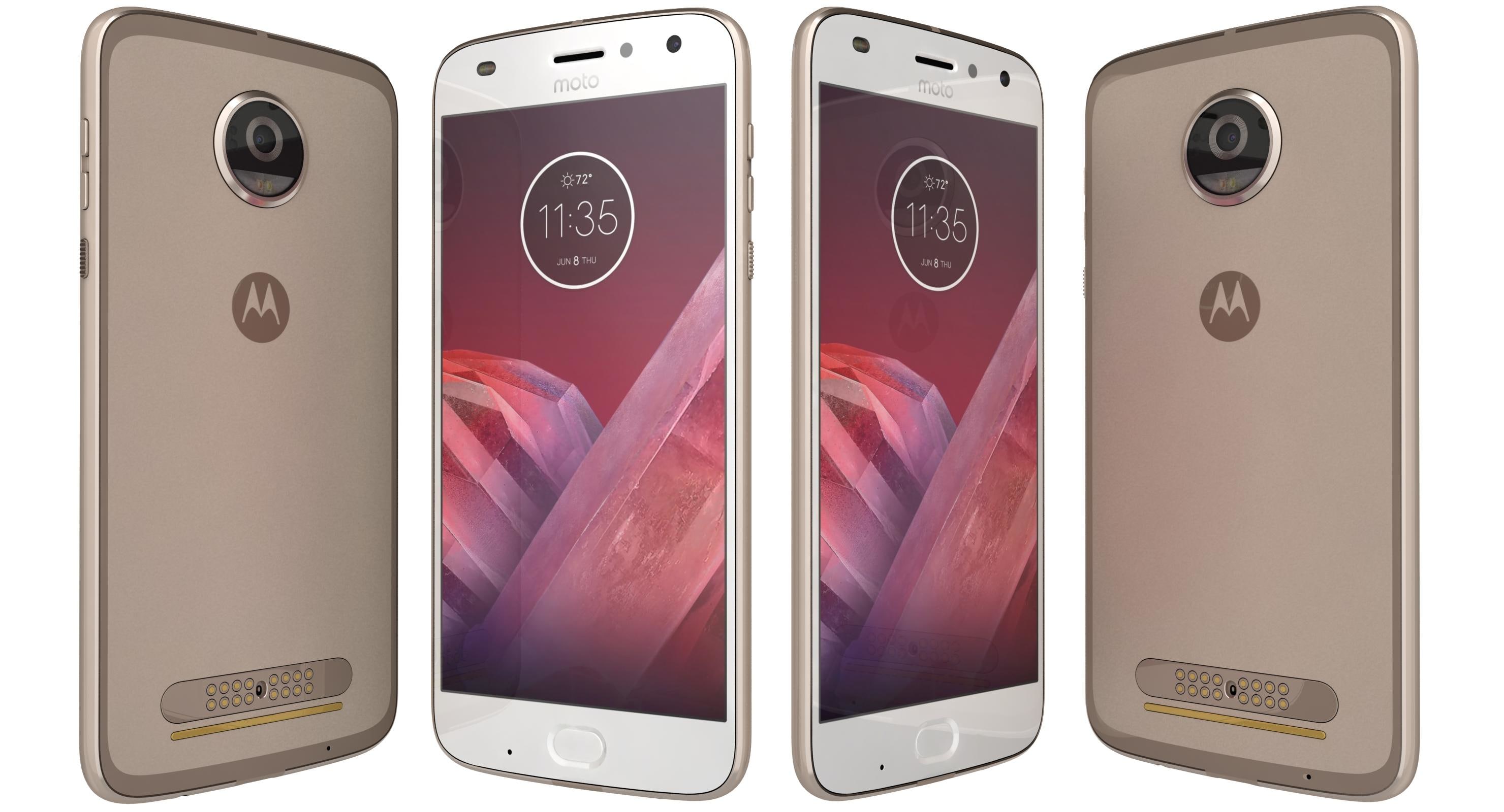 Motorola Moto Z2 Play Fine Gold 3D Model