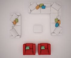 seating group 3D Model