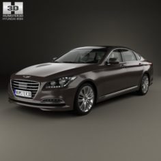 Hyundai Genesis DH with HQ interior 2014 3D Model