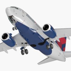 Boeing 737-600 with Interior Delta Air Lines 3D Model