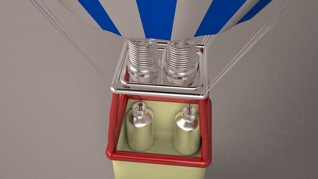 Hot air balloon Free 3D Model
