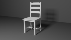 White Chair Free 3D Model