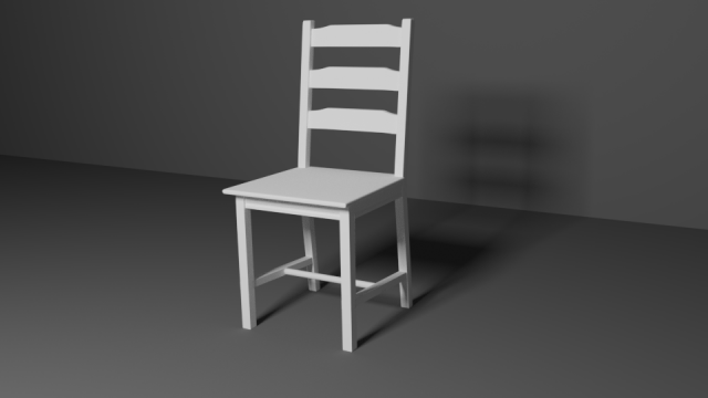 White Chair 3D Model