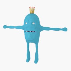 3D Jelly Bean King – Rigged model Free 3D Model