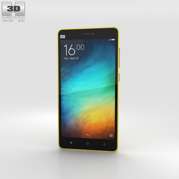 Xiaomi Mi 4i Yellow 3D model 3D Model