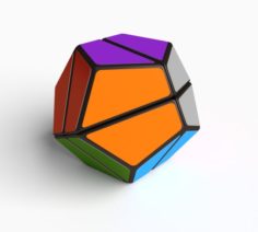 Rubiks style dodecahedron cube puzzle 3D Model
