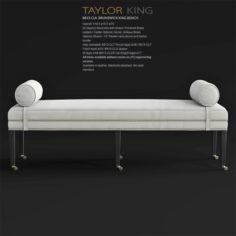 Taylor King BRUNSWICK KING BENCH8813-CLQ Queen 3D Model