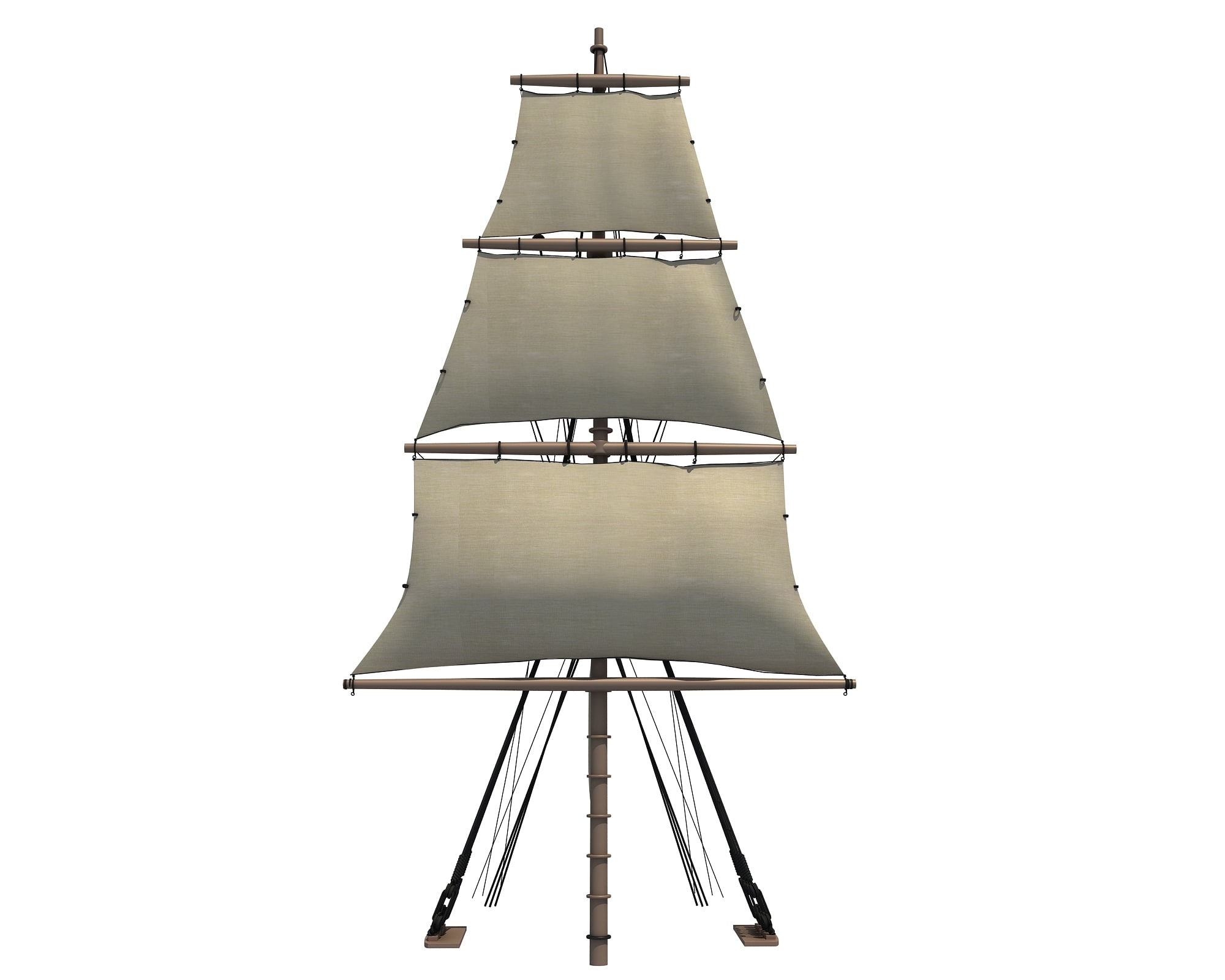 Sailing Ship Mast V3 3D Model 3DHunt.co