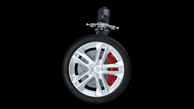 Car Wheel Mercedes 3D Model