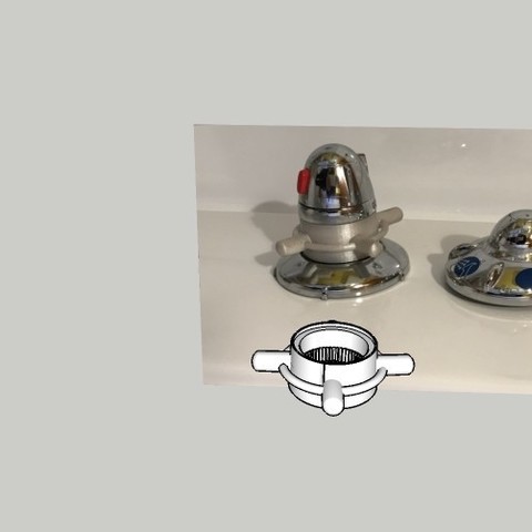 Single Handle Shower Faucet 3D Print Model