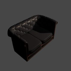 3D Chesterfield Sofa 3D Model