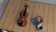 Violin 3D model 3D Model