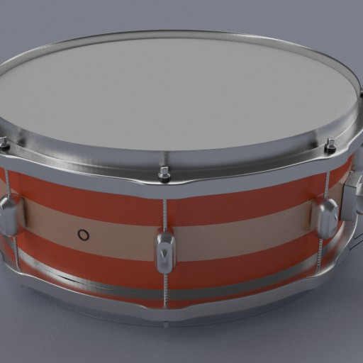 Snare Drum						 Free 3D Model