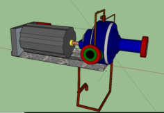 Layout of pumping equipment 3D Model