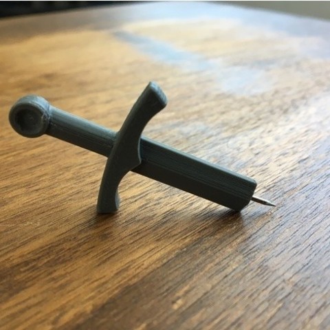 Sword Pin! 3D Print Model