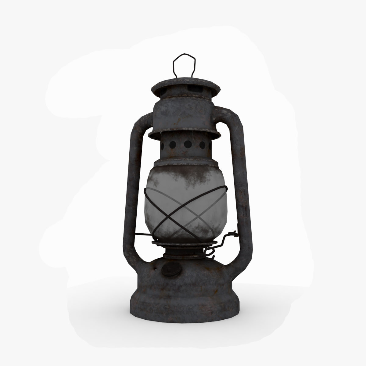 Oil Lantern 3D model 3D Model