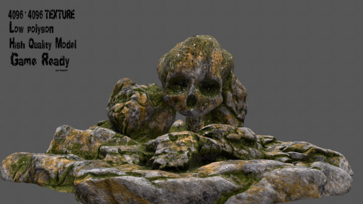 skull cave 3D Model
