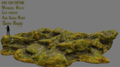 mossy rock 3D Model