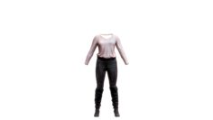 3D Woman Clothes Scan – 178FBody Set 3D Model