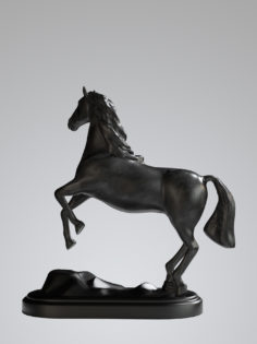 Metal Horse Statue 3D Model