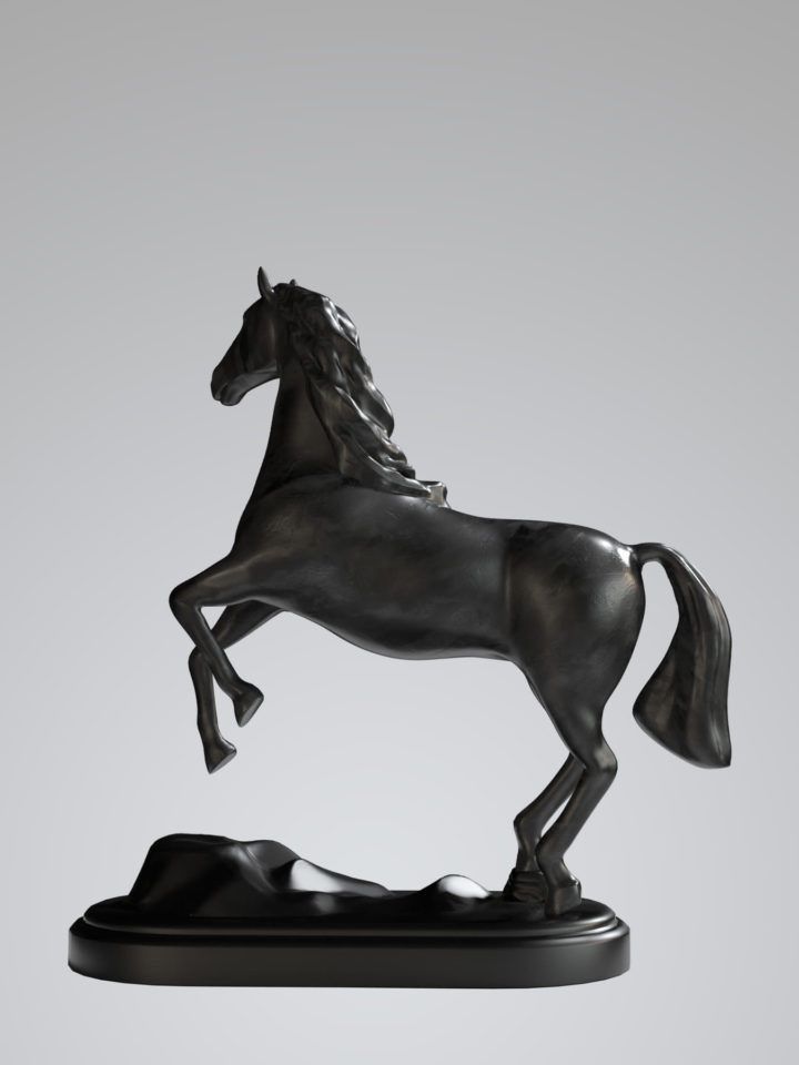 Metal Horse Statue 3D Model