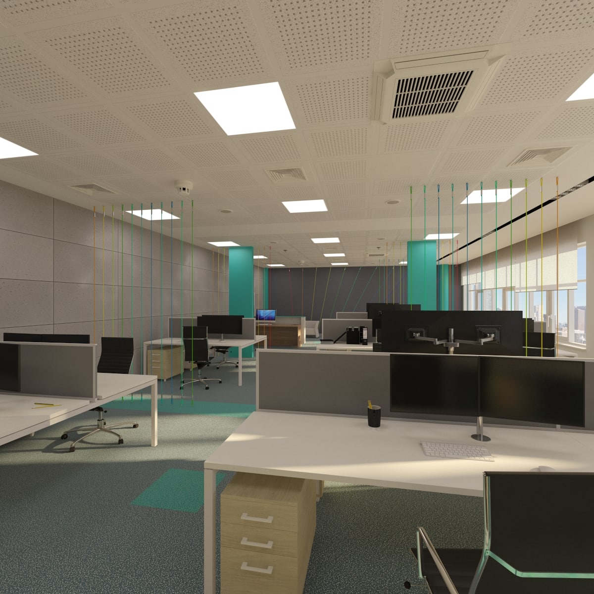 3D Office interior 3D Model