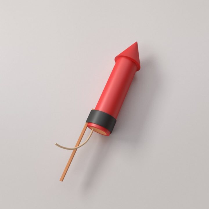 Rocket Firework 3D 3D Model