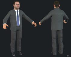 Civilian Suit Male 3D Model