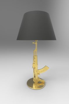 Gun Lamp By Starck 3D Model