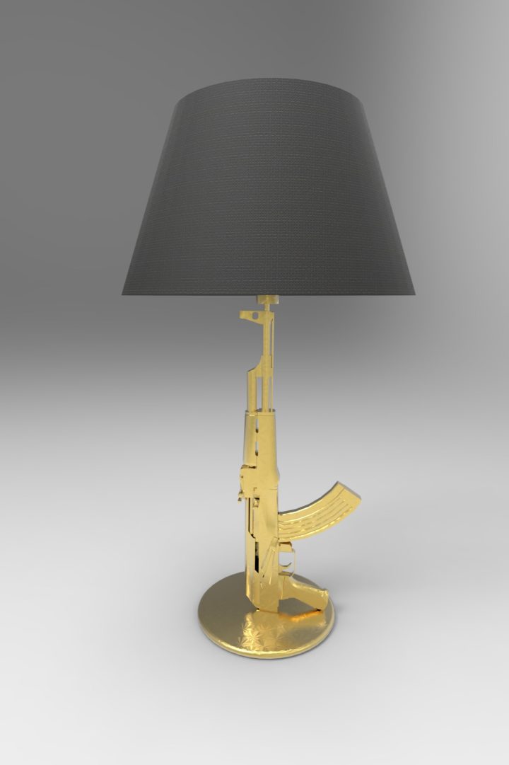 Gun Lamp By Starck 3D Model